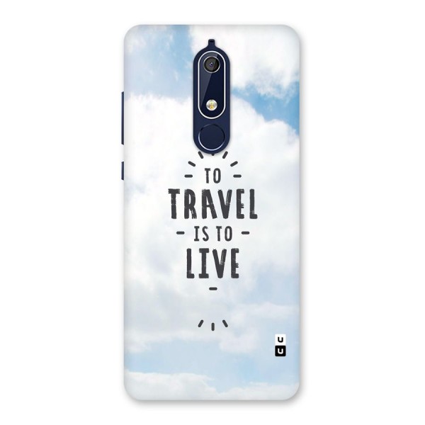 Travel is Life Back Case for Nokia 5.1