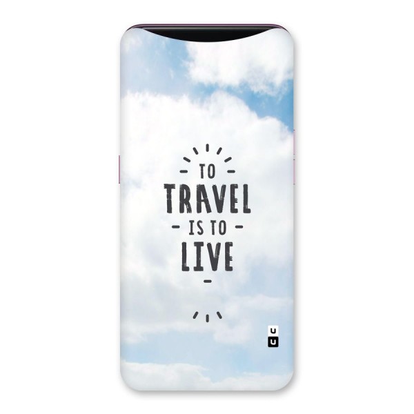 Travel is Life Back Case for Oppo Find X