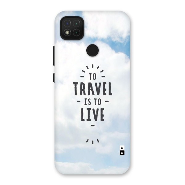 Travel is Life Back Case for Redmi 9