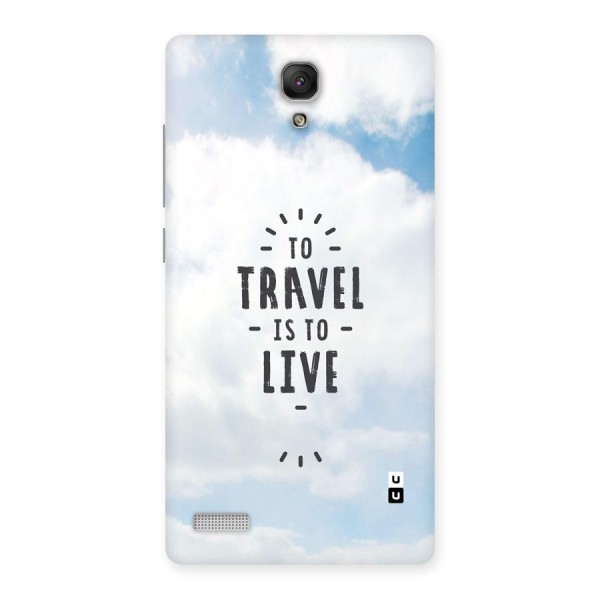 Travel is Life Back Case for Redmi Note