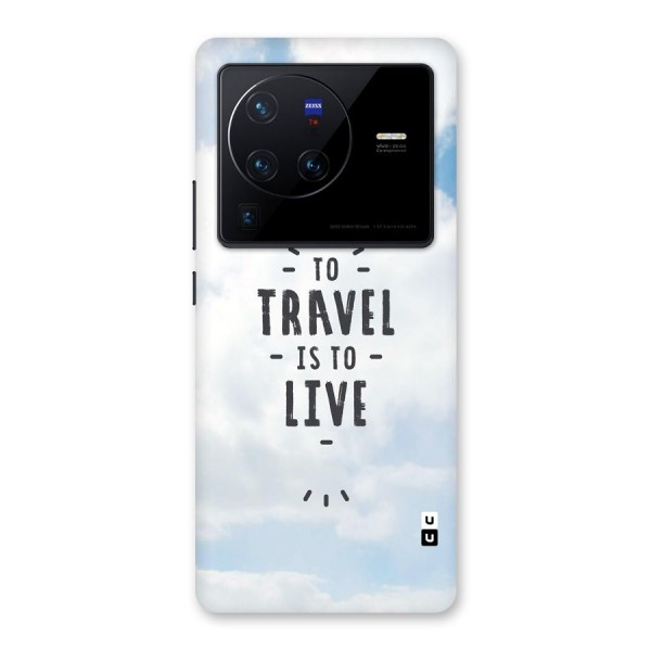 Travel is Life Back Case for Vivo X80 Pro