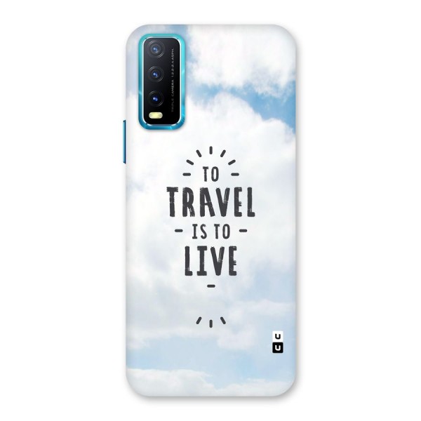 Travel is Life Back Case for Vivo Y12s