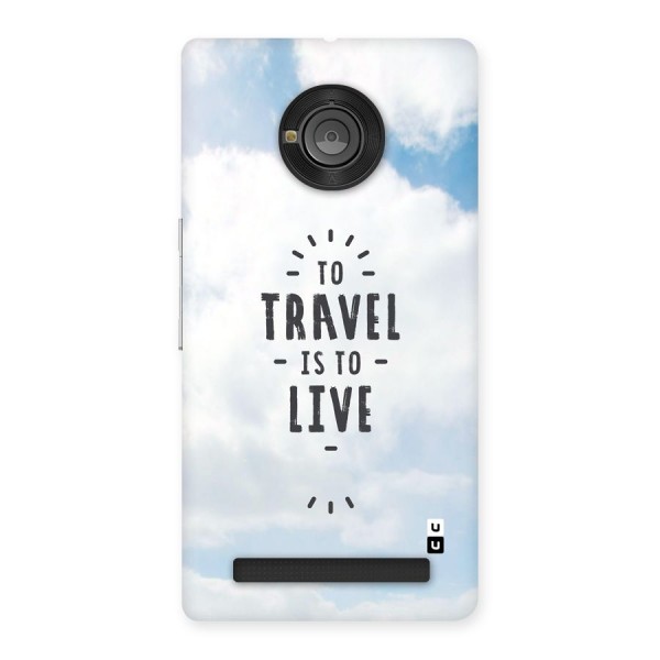 Travel is Life Back Case for Yuphoria