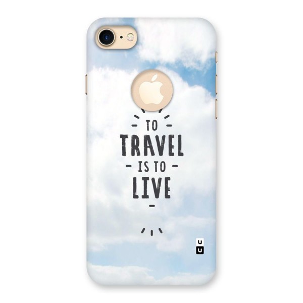 Travel is Life Back Case for iPhone 8 Logo Cut