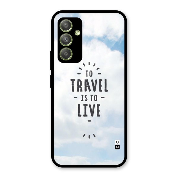 Travel is Life Glass Back Case for Galaxy A54