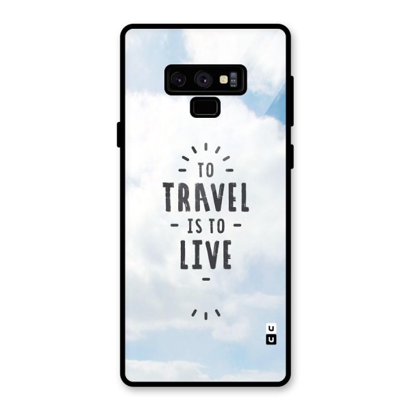 Travel is Life Glass Back Case for Galaxy Note 9