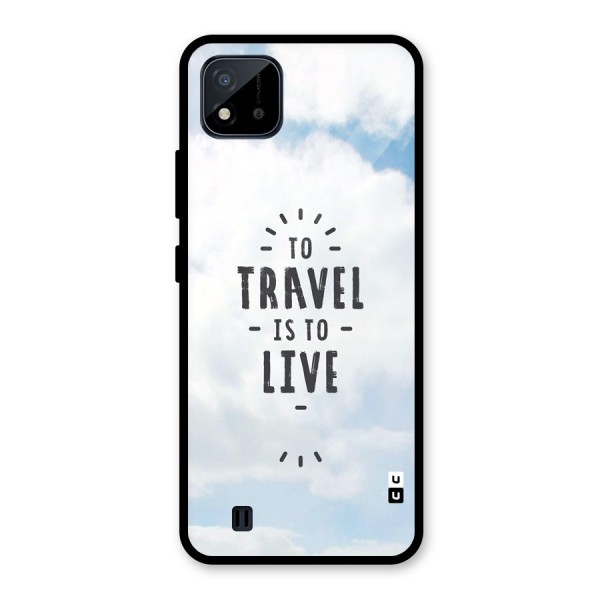 Travel is Life Glass Back Case for Realme C11 2021