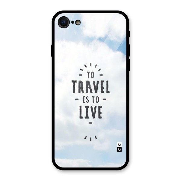 Travel is Life Glass Back Case for iPhone 8