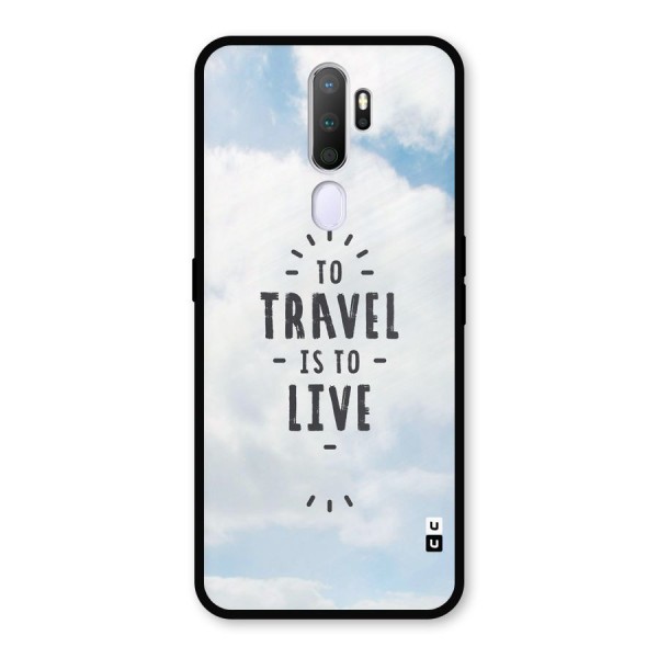 Travel is Life Metal Back Case for Oppo A5 (2020)