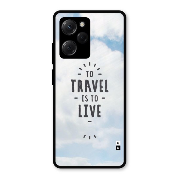 Travel is Life Metal Back Case for Poco X5 Pro