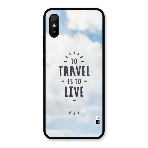 Travel is Life Metal Back Case for Redmi 9i
