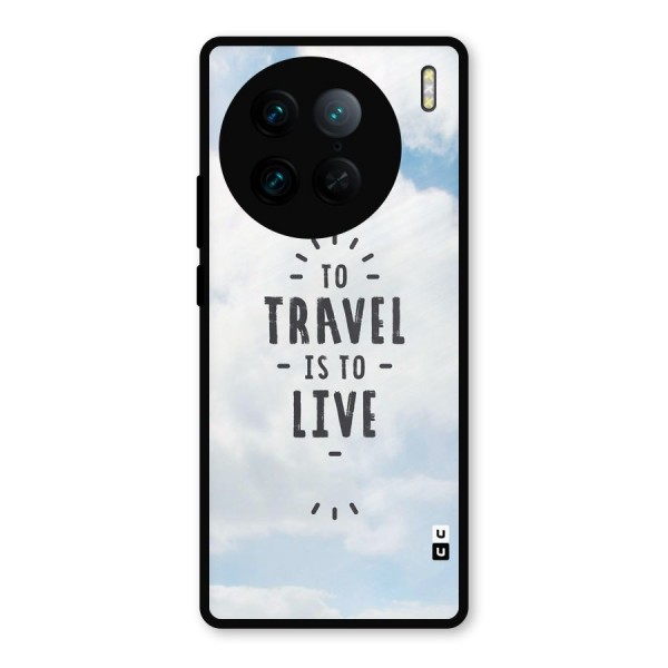 Travel is Life Metal Back Case for Vivo X90 Pro