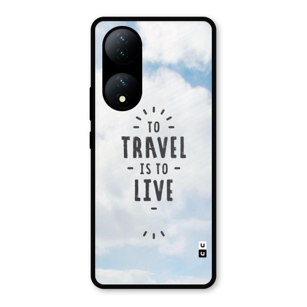 Travel is Life Metal Back Case for Vivo Y100a