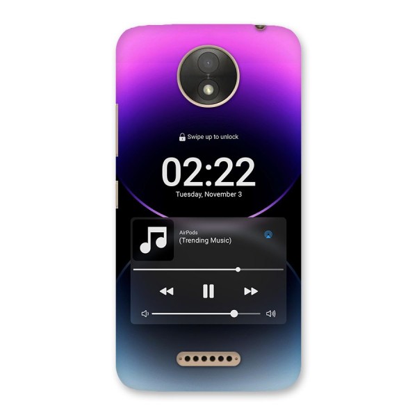 Trending Music Back Case for Moto C Plus