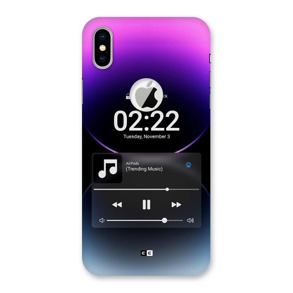 Trending Music Back Case for iPhone XS Logo Cut