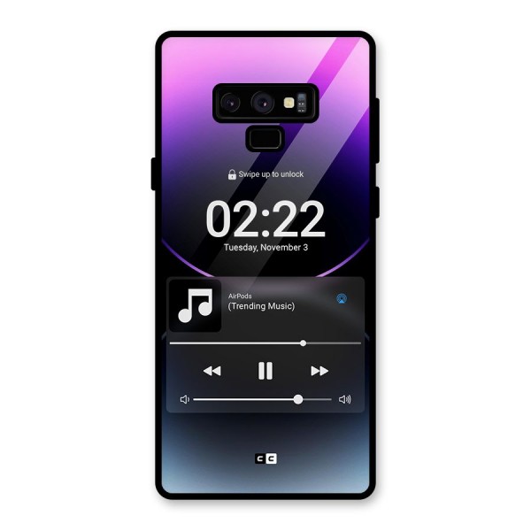 Trending Music Glass Back Case for Galaxy Note 9