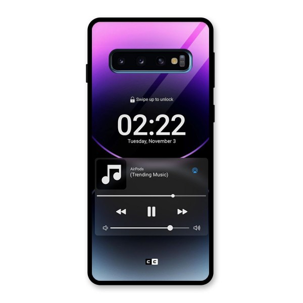 Trending Music Glass Back Case for Galaxy S10