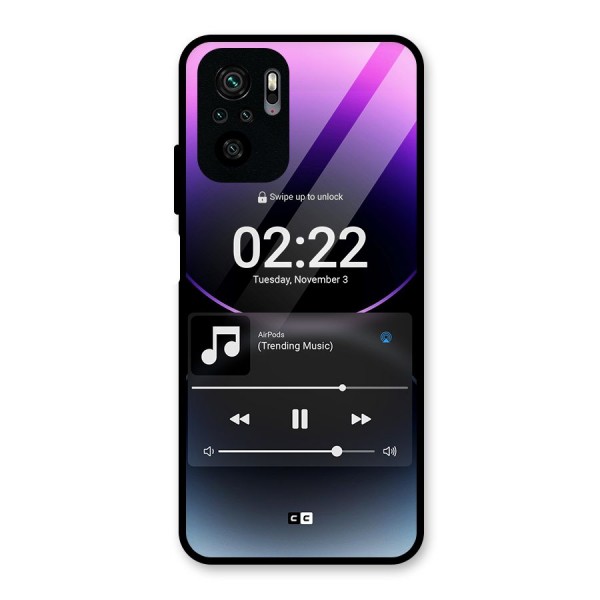 Trending Music Glass Back Case for Redmi Note 10