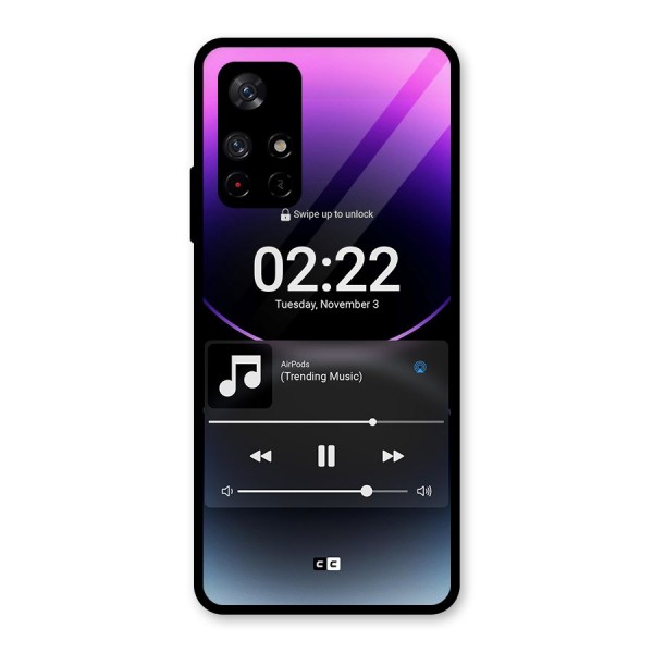 Trending Music Glass Back Case for Redmi Note 11T 5G