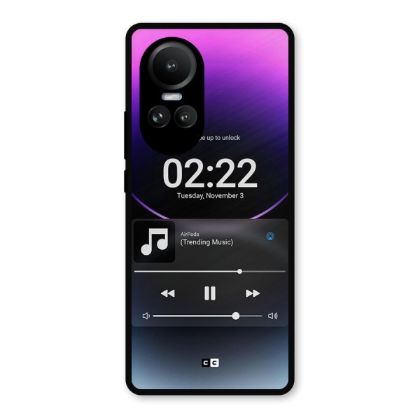 Trending Music Metal Back Case for Oppo Reno10 Pro