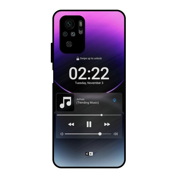 Trending Music Metal Back Case for Redmi Note 10