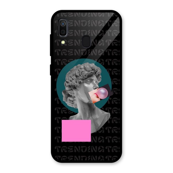 Trending Typo Glass Back Case for Galaxy A30