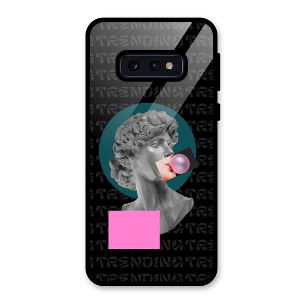 Trending Typo Glass Back Case for Galaxy S10e