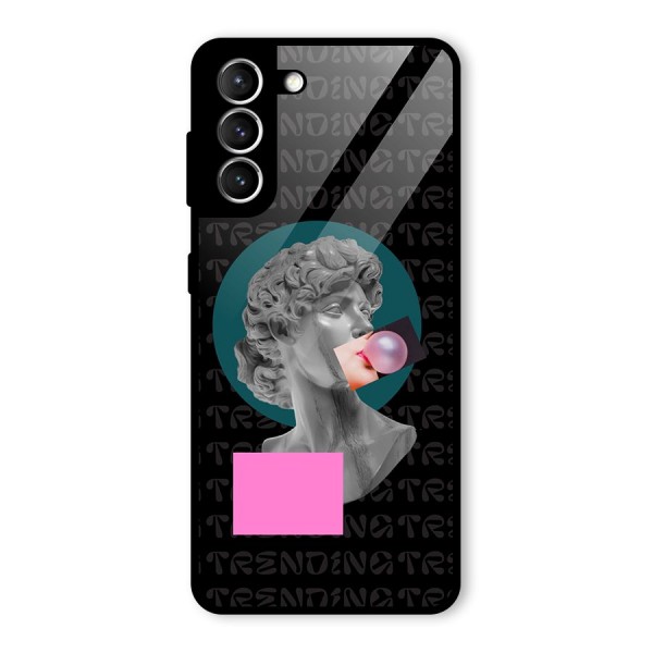 Trending Typo Glass Back Case for Galaxy S21 5G