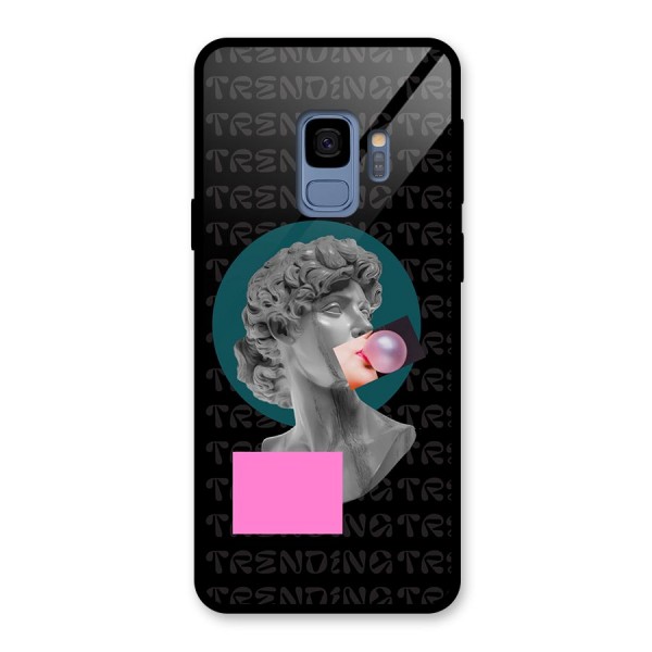 Trending Typo Glass Back Case for Galaxy S9