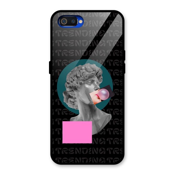 Trending Typo Glass Back Case for Realme C2