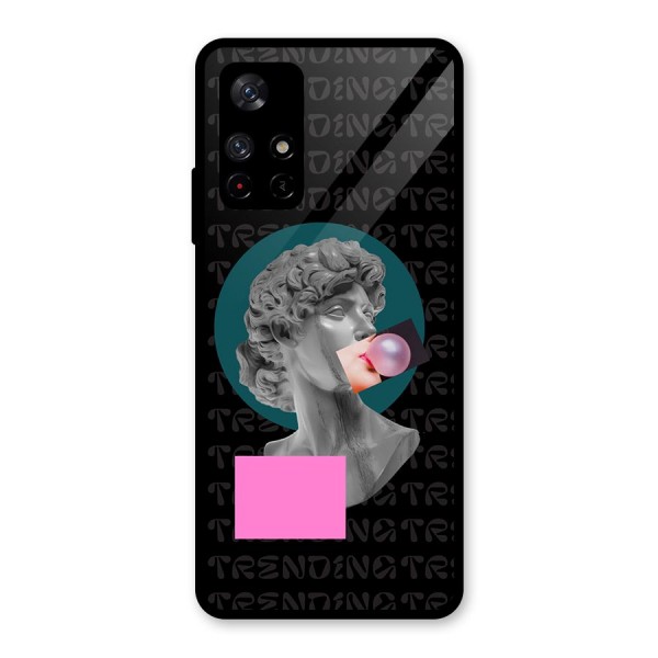 Trending Typo Glass Back Case for Redmi Note 11T 5G