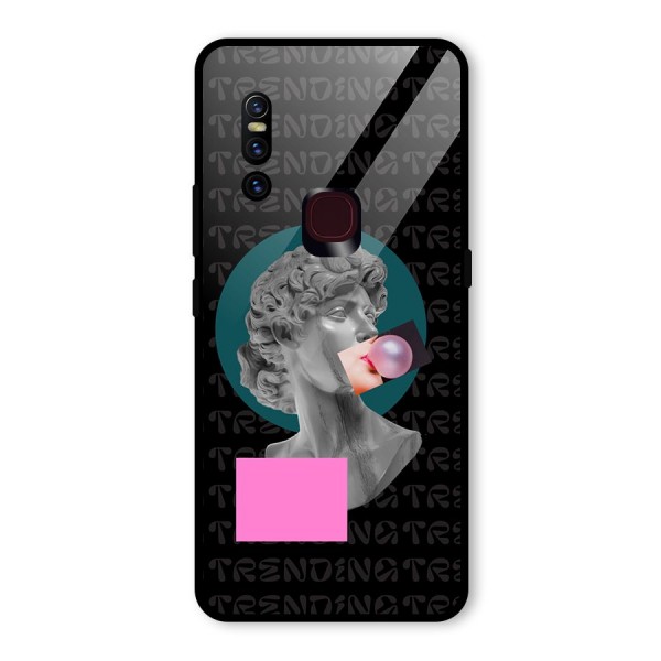 Trending Typo Glass Back Case for Vivo V15