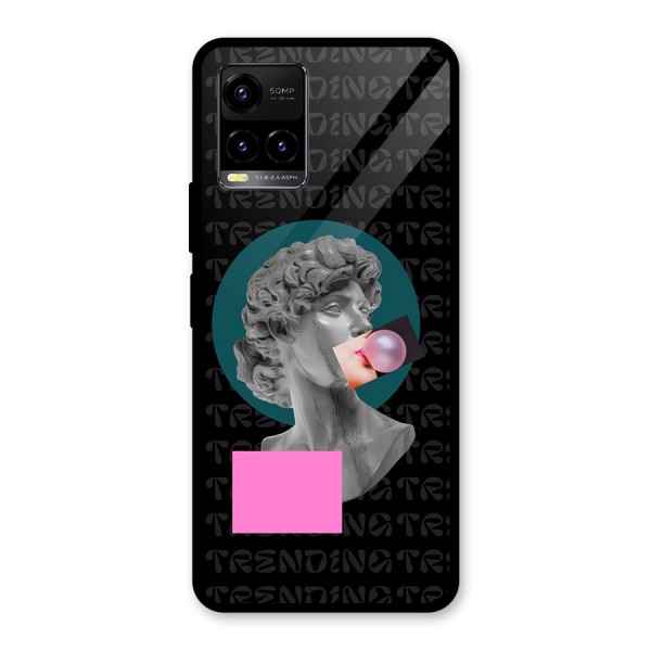 Trending Typo Glass Back Case for Vivo Y21A