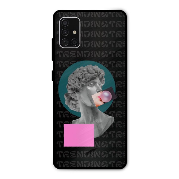 Trending Typo Metal Back Case for Galaxy A51