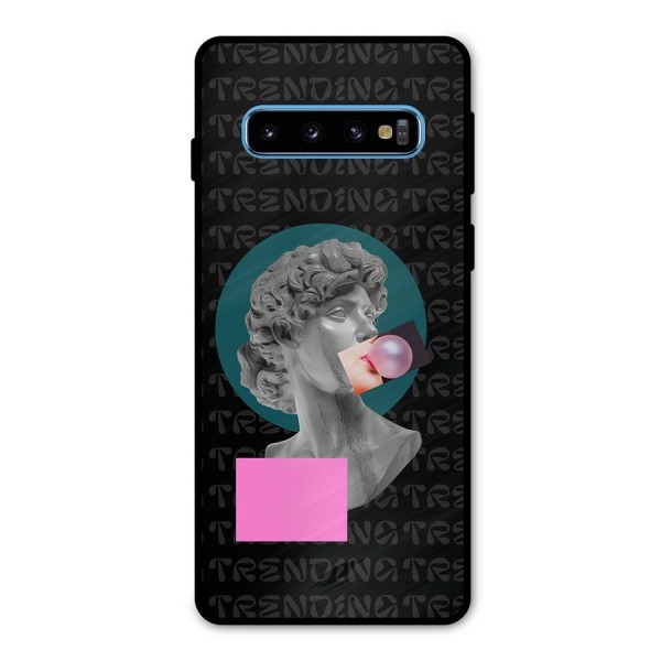 Trending Typo Metal Back Case for Galaxy S10