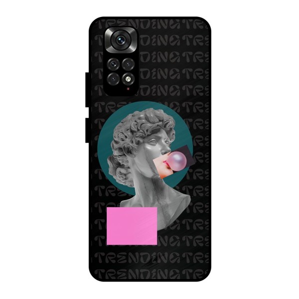 Trending Typo Metal Back Case for Redmi Note 11 Pro