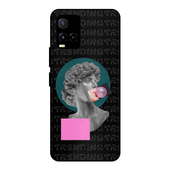 Trending Typo Metal Back Case for Vivo Y21