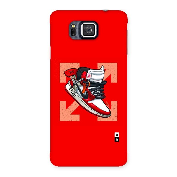 Trendy Air Shoes Back Case for Galaxy Alpha