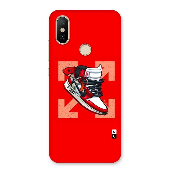 Trendy Air Shoes Back Case for Mi A2