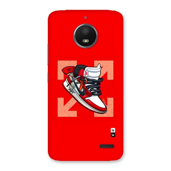 Trendy Air Shoes Back Case for Moto E4