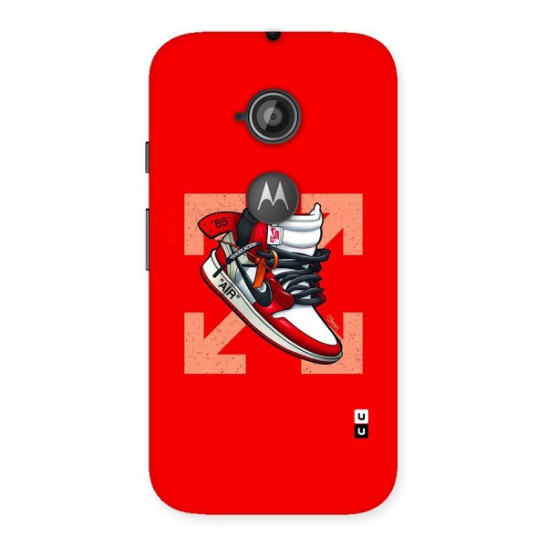 Trendy Air Shoes Back Case for Moto E 2nd Gen