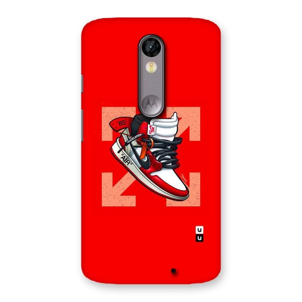 Trendy Air Shoes Back Case for Moto X Force