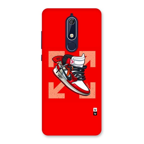 Trendy Air Shoes Back Case for Nokia 5.1