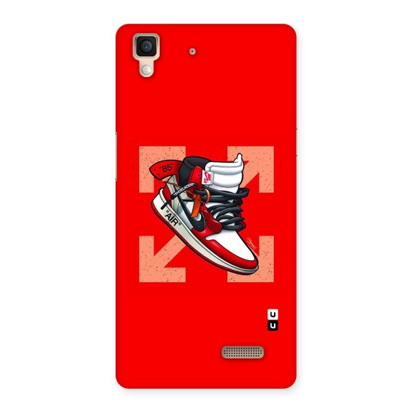 Trendy Air Shoes Back Case for Oppo R7