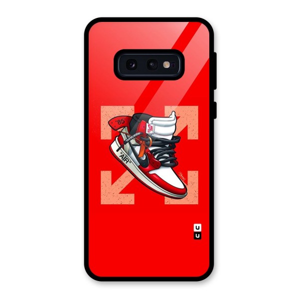 Trendy Air Shoes Glass Back Case for Galaxy S10e