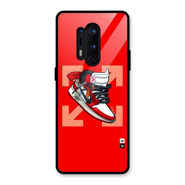 Trendy Air Shoes Glass Back Case for OnePlus 8 Pro