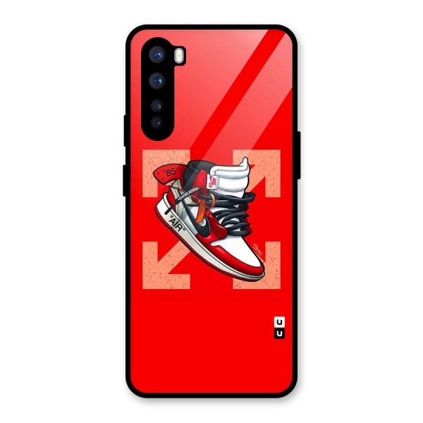 Trendy Air Shoes Glass Back Case for OnePlus Nord