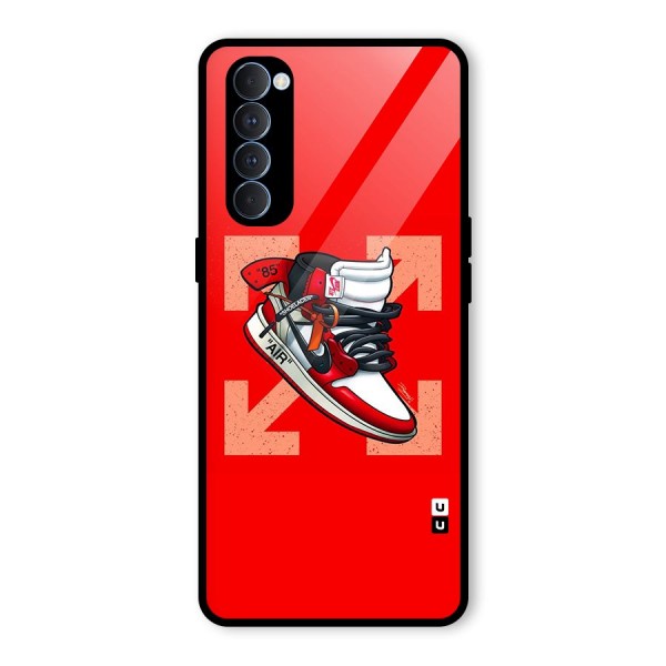 Trendy Air Shoes Glass Back Case for Oppo Reno4 Pro