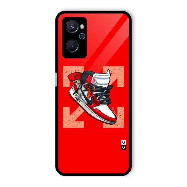 Trendy Air Shoes Glass Back Case for Realme 9i