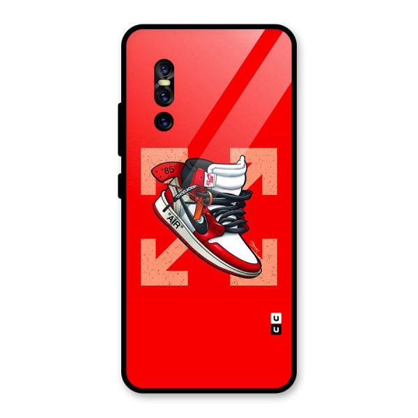 Trendy Air Shoes Glass Back Case for Vivo V15 Pro